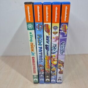 Nickelodeon DVD Lot Paw Patrol Blaze Monster Machines Nick Jr Christmas 5 Disc